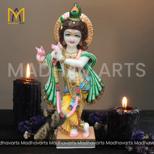 2 ft Krishna Moorti with Customizable Multi Colour