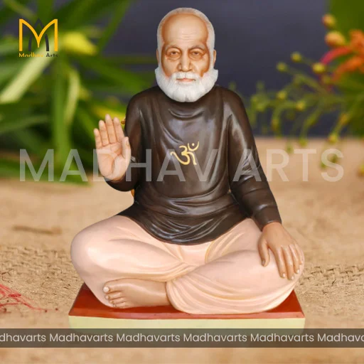 3 ft Human Portrait in Pure Makrana Marble