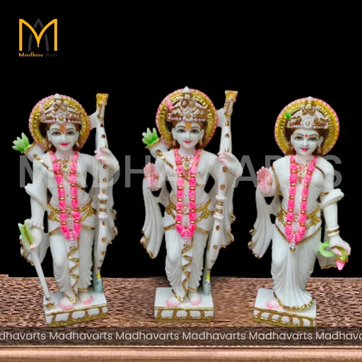 2ft Ram Darbar Marble Moorti