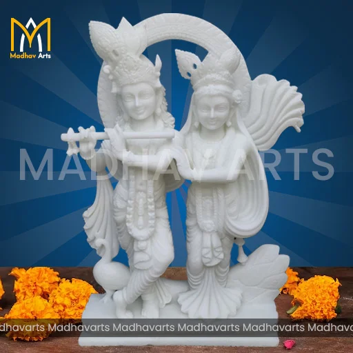 3 ft Jugal Jodi with Fine Carving and Hand Work