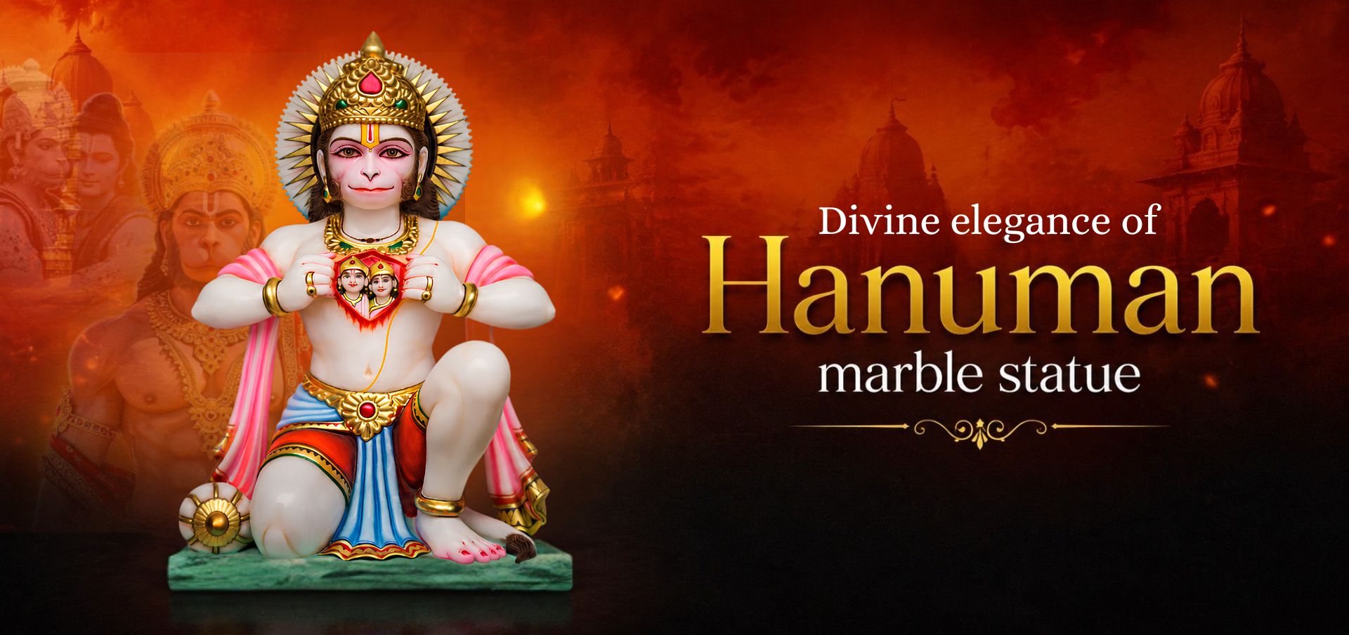 Marble god statue