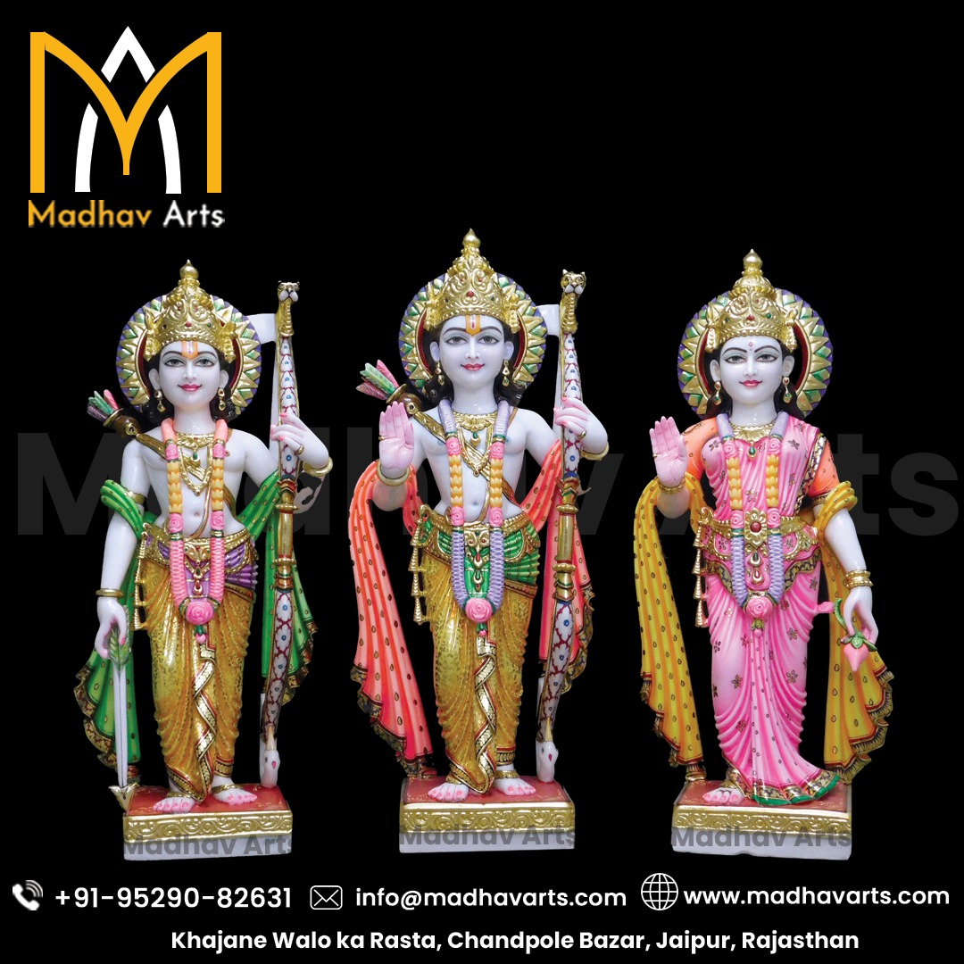 2ft Ram Darbar Marble Moorti