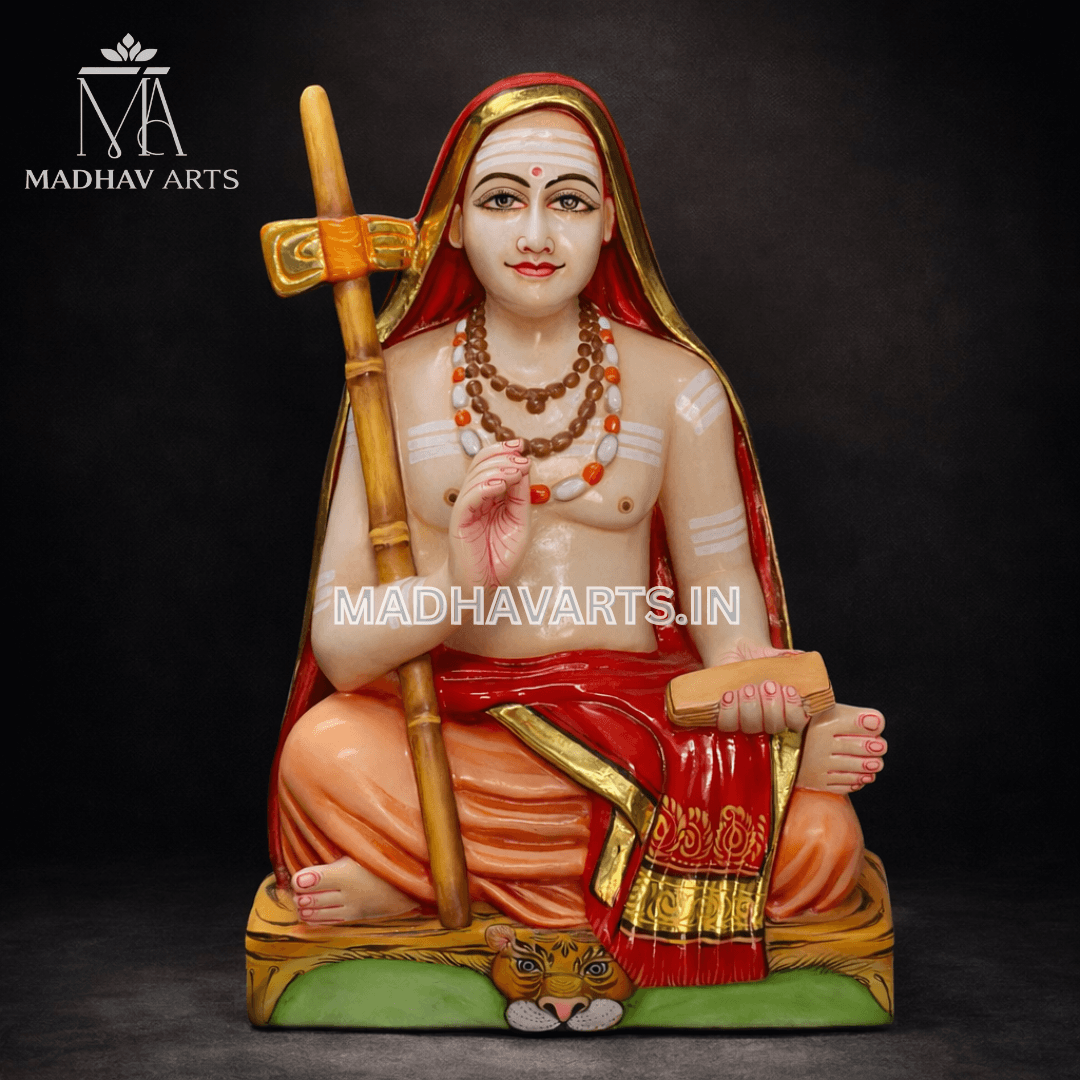 Realistic marble statue from face