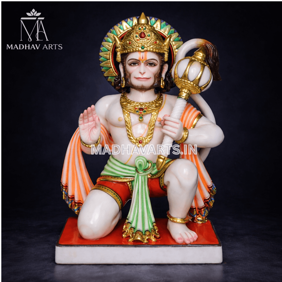 Hanuman marble statue 