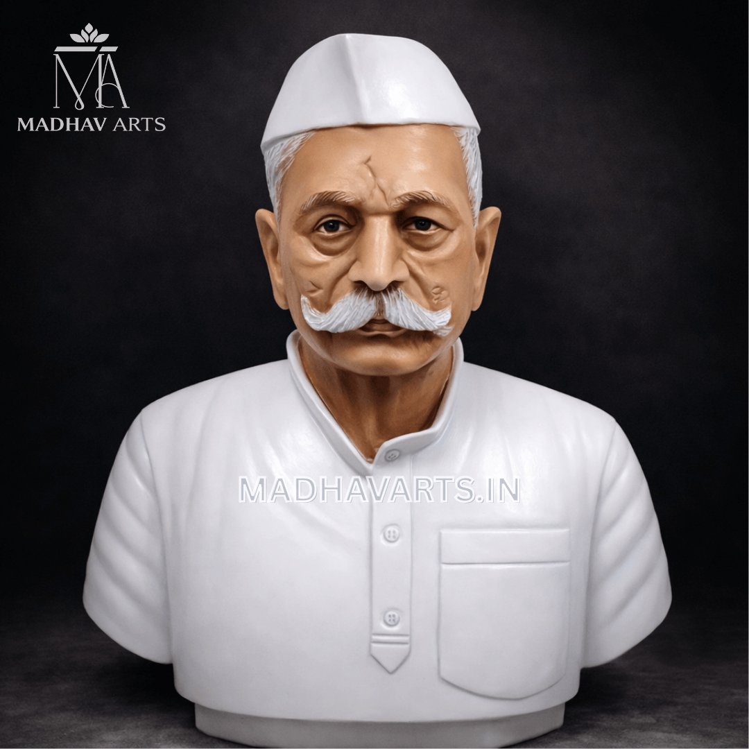 Custom marble portrait statue