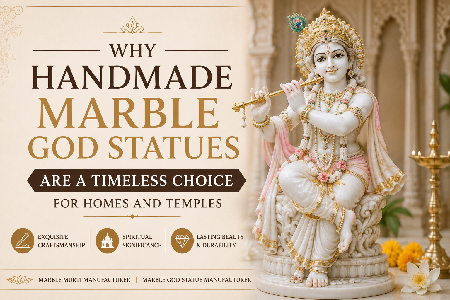 Why Handmade Marble God Statues Are a Timeless Choice for Homes and Temples