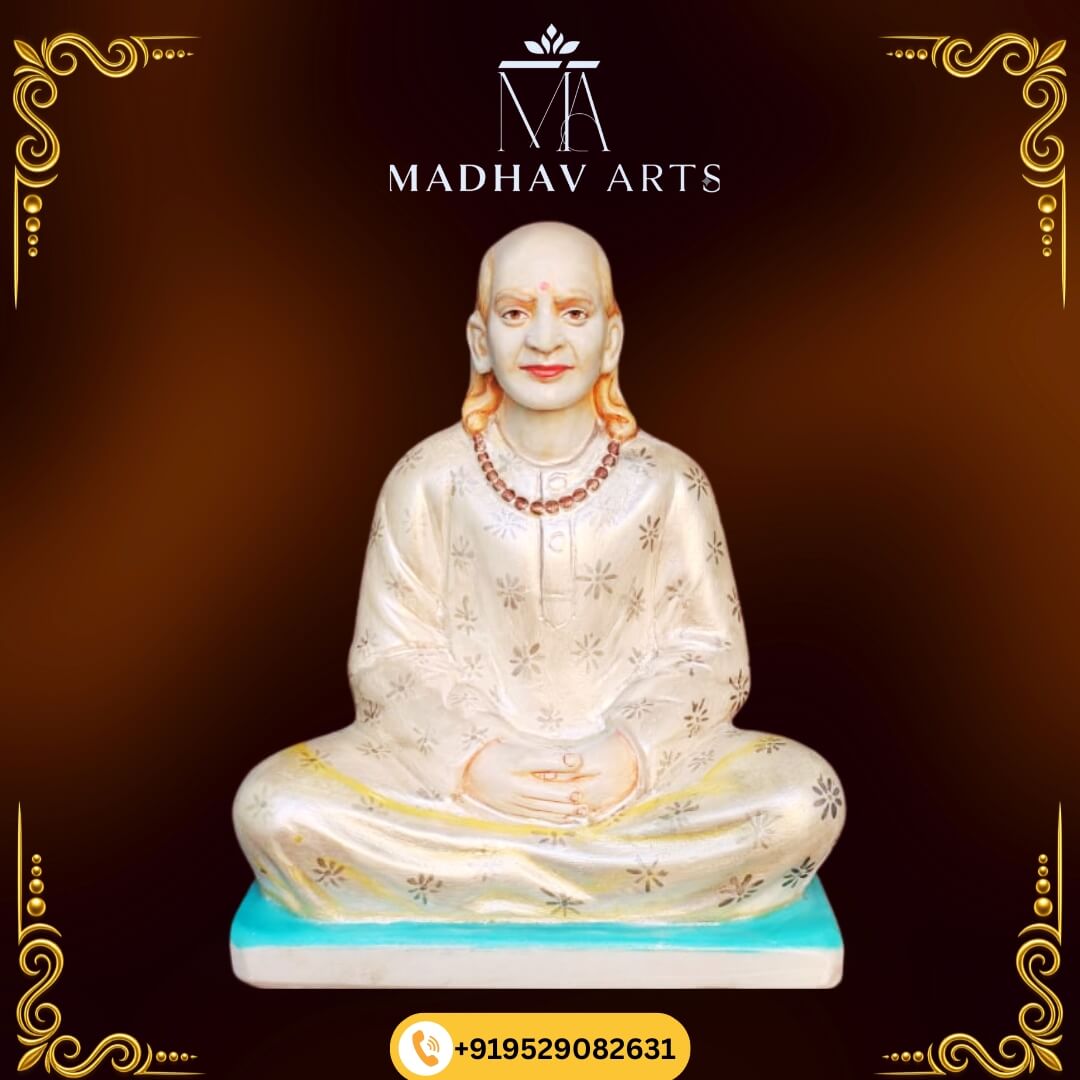 Human Marble Statue With Painted