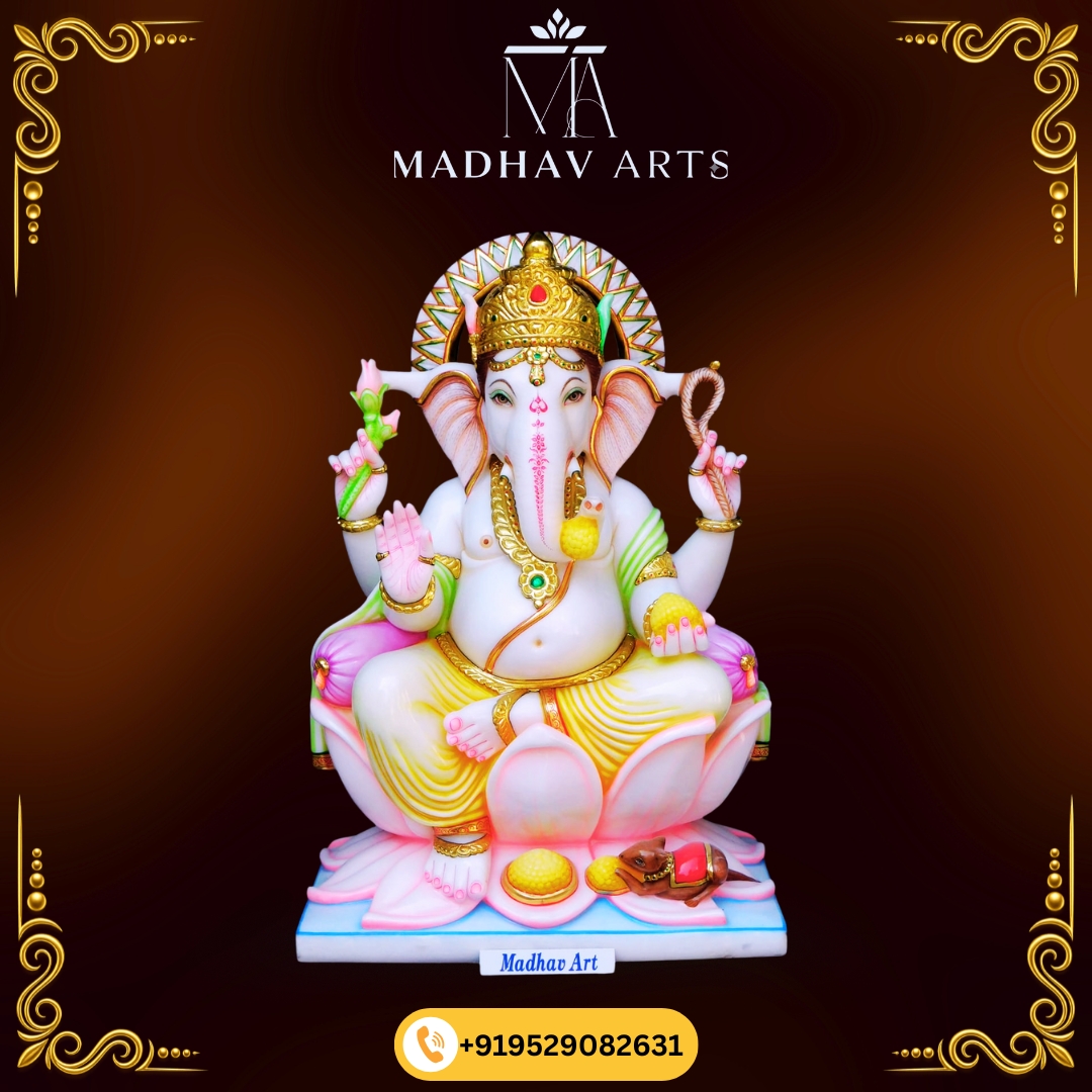 Makrana Marble Ganesh Statue for Home