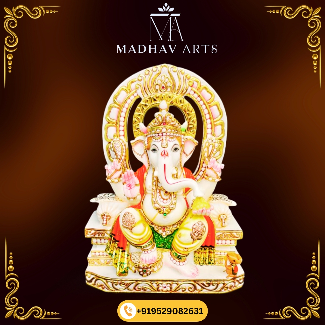 Marble Ganesh Murti for Home