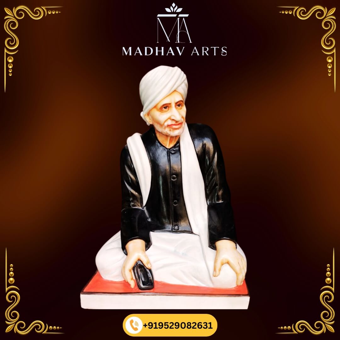 Marble Human Statue With Painted