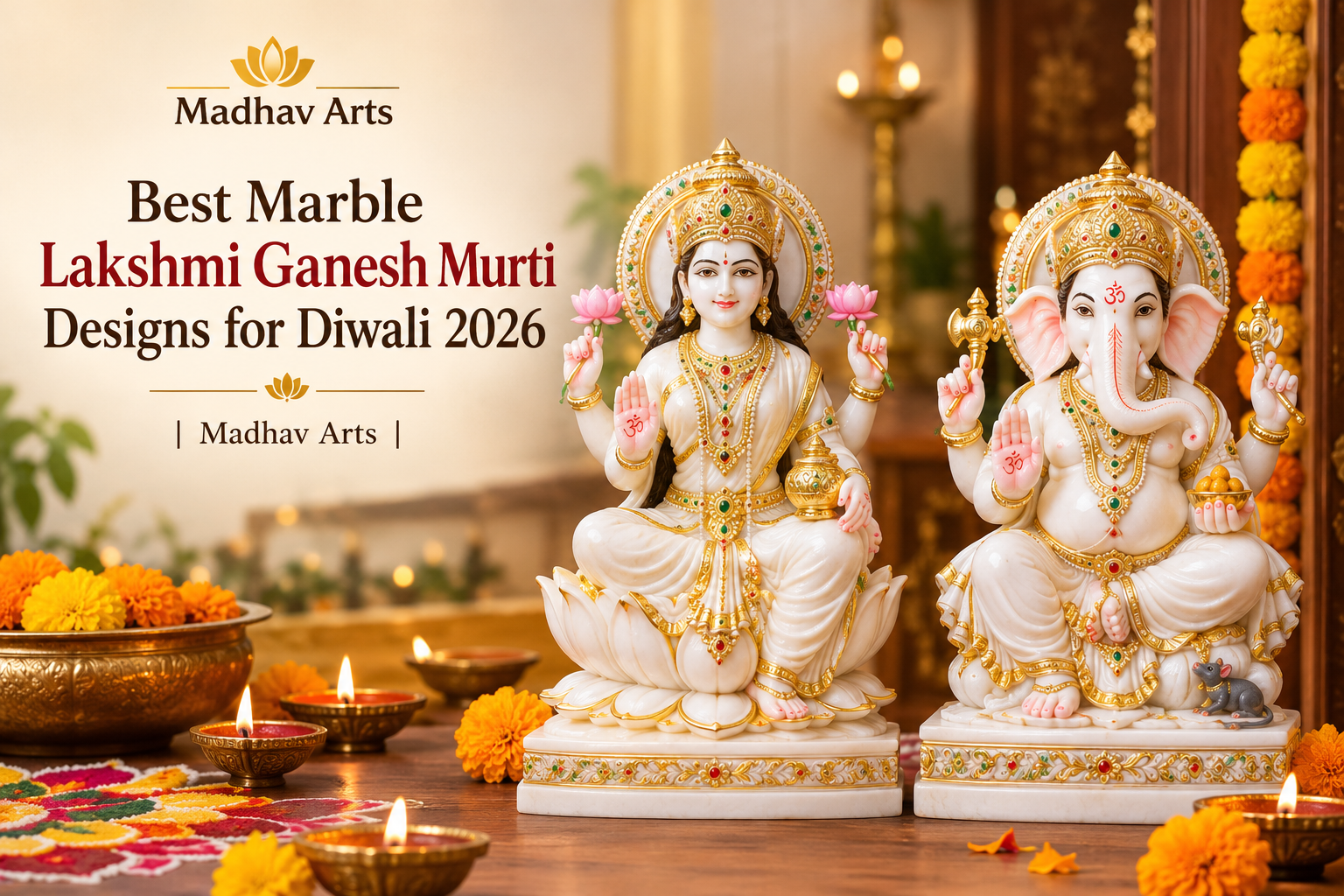 Best Marble Lakshmi Ganesh Murti Designs for Diwali 2026