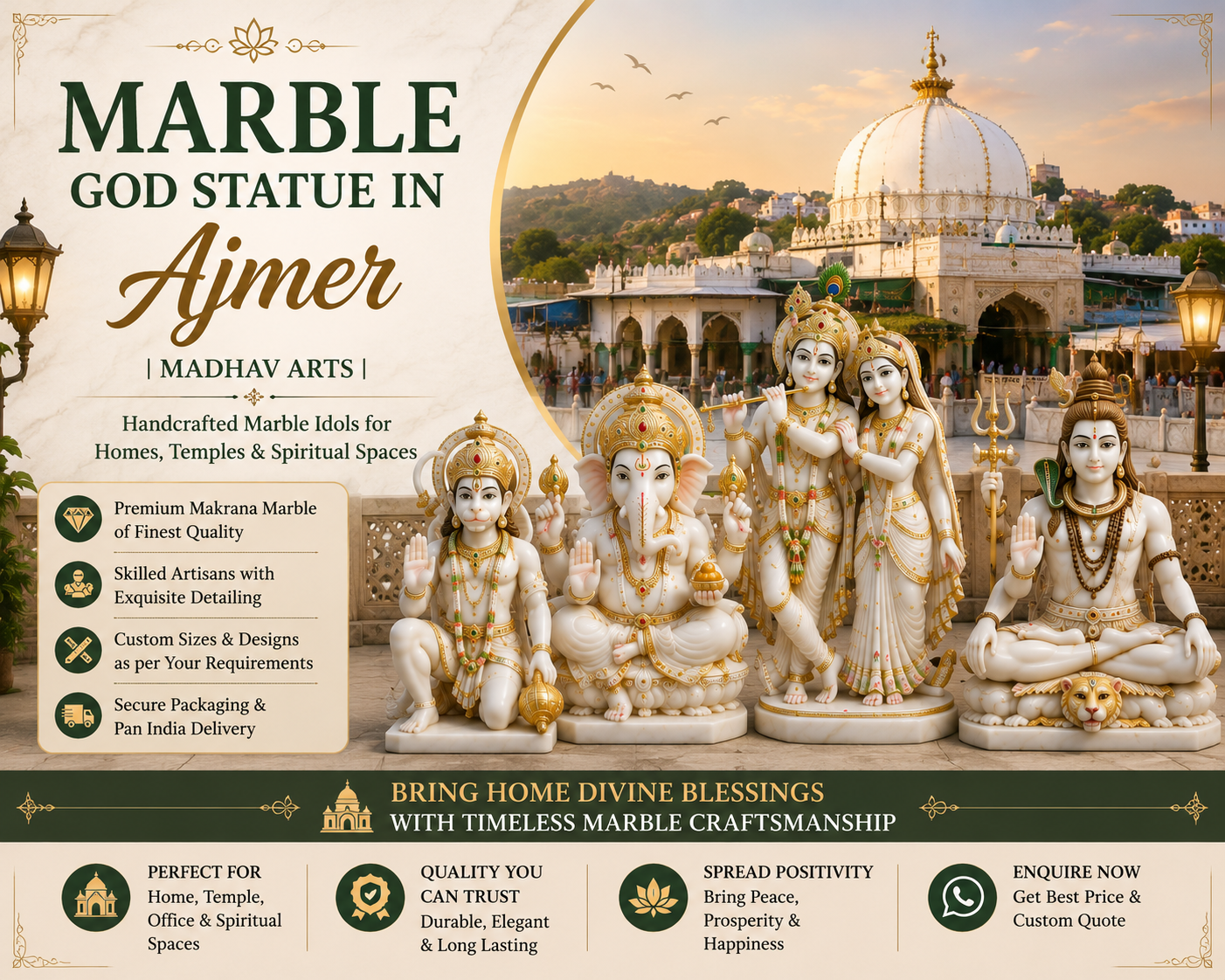 Marble God Statue in Ajmer