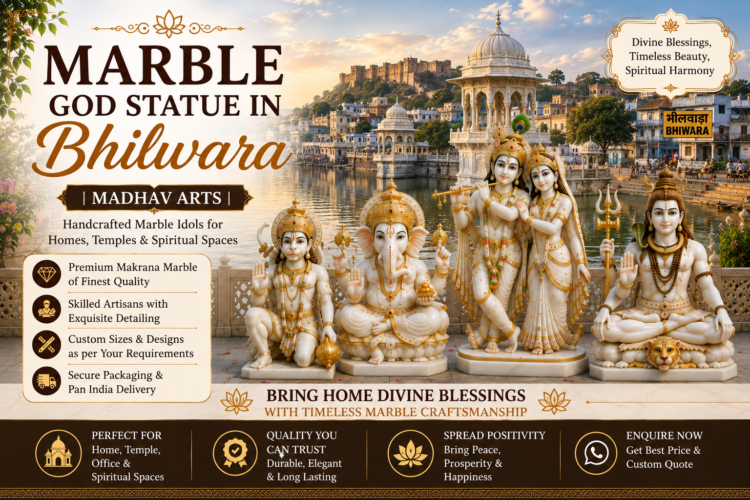 Marble God Statue in Bhilwara