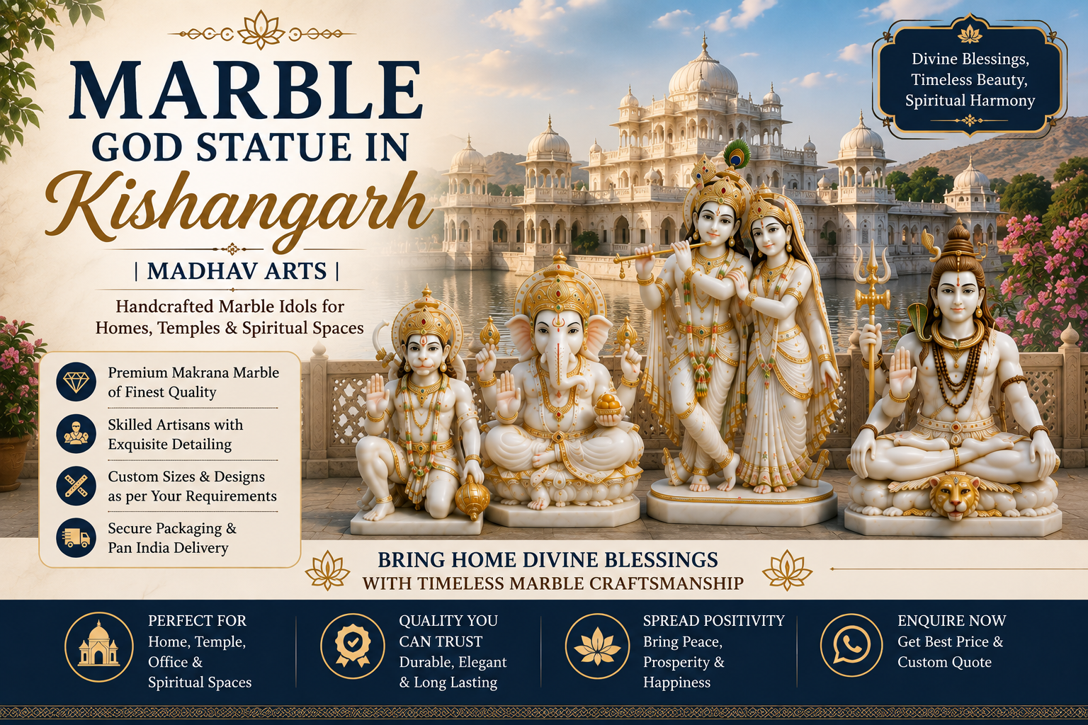 Marble God Statue in Kishangarh