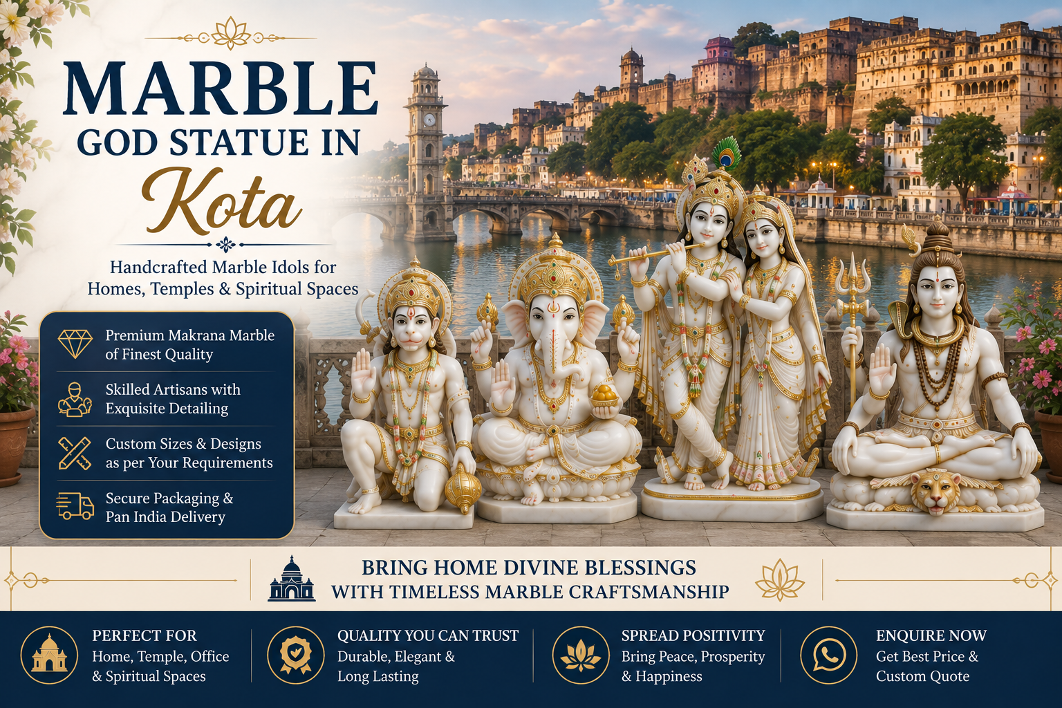 Marble God Statue in Kota