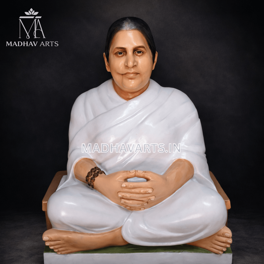 Museum style marble human sculpture