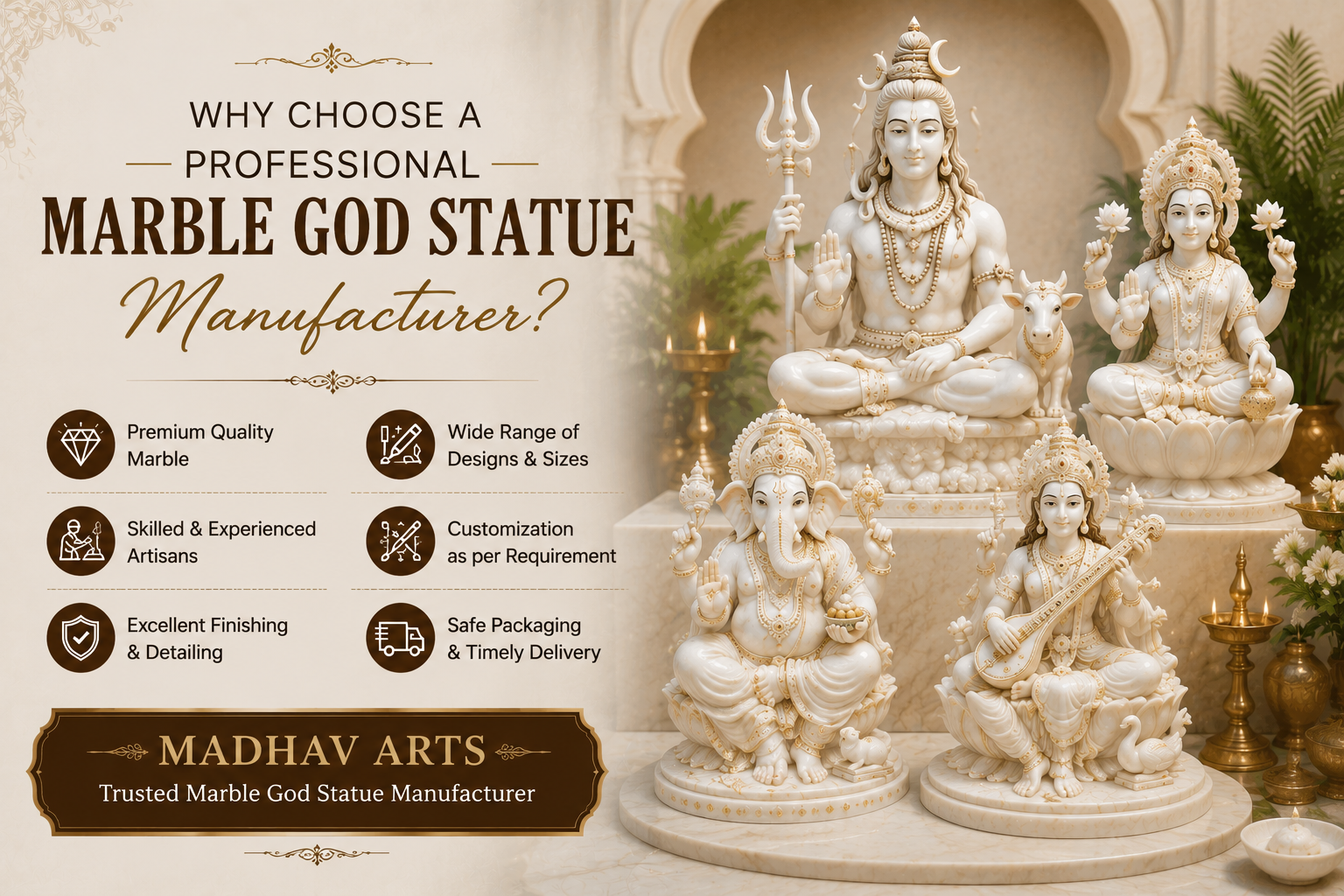 Why Choose a Professional Marble God Statue Manufacturer?