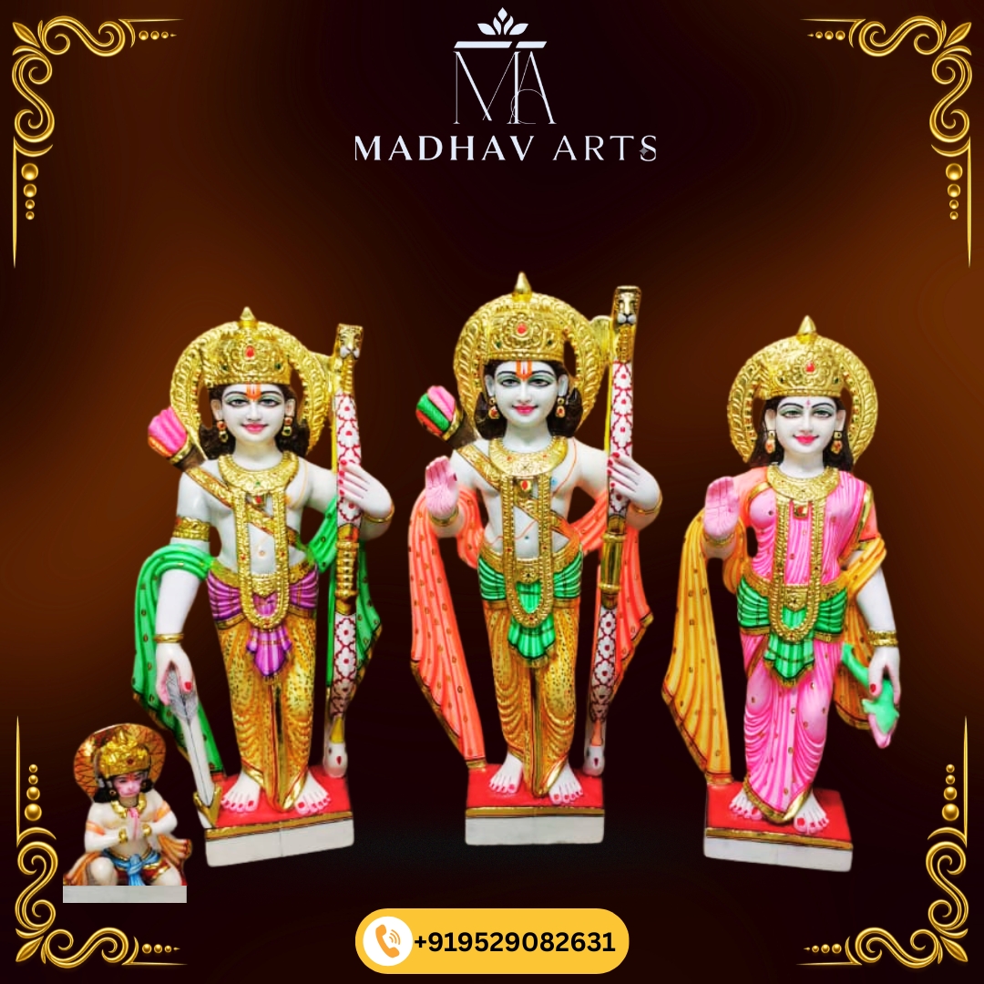 Ram Darbar Statue In Makrana Marble For Temple 