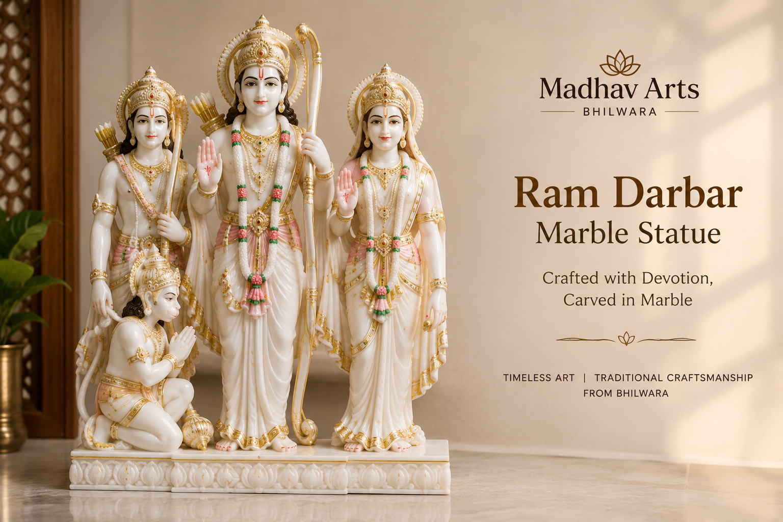 Ram Darbar Marble Statue in Bhilwara