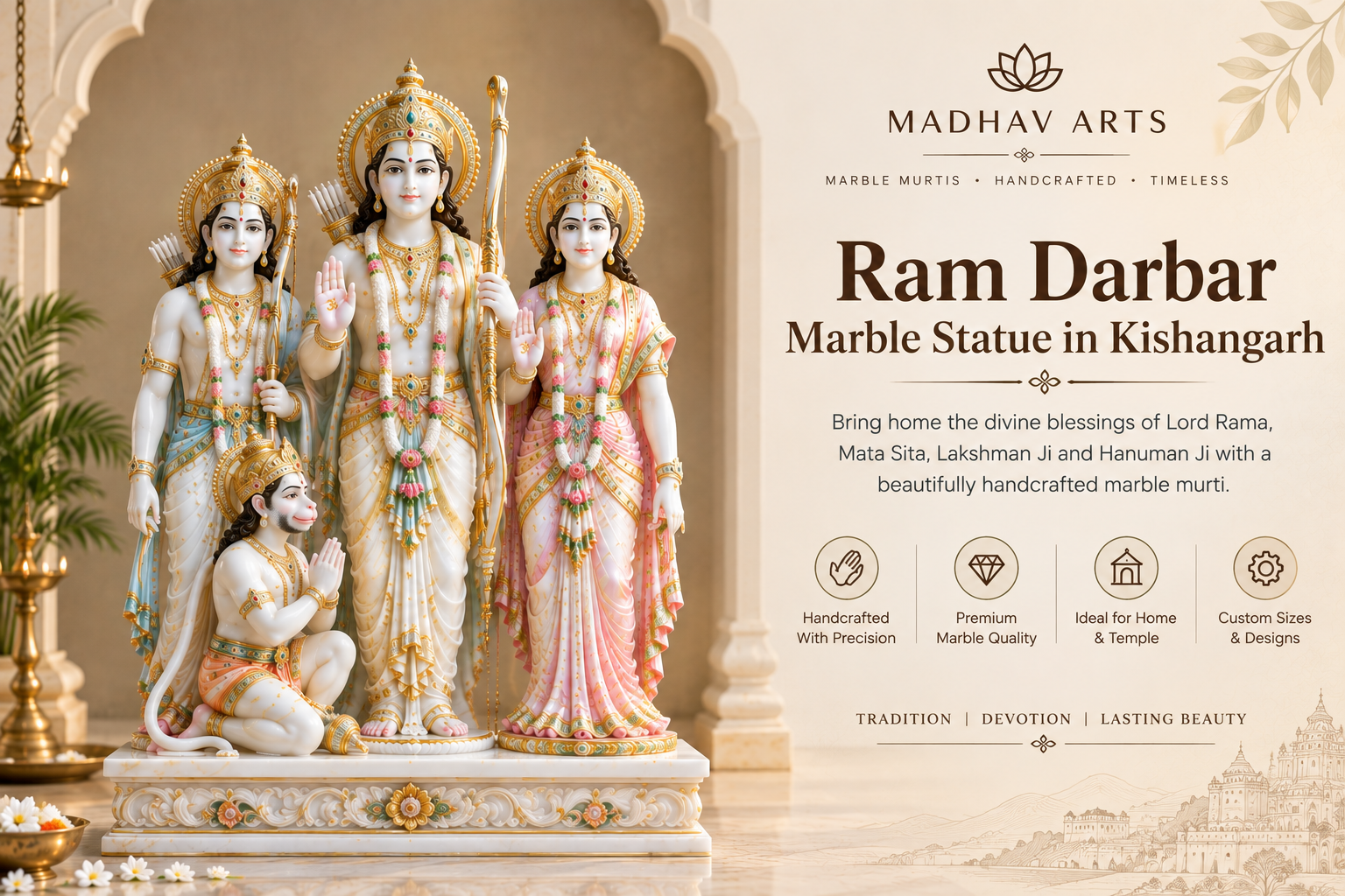 Ram Darbar Marble Statue in Kishangarh 