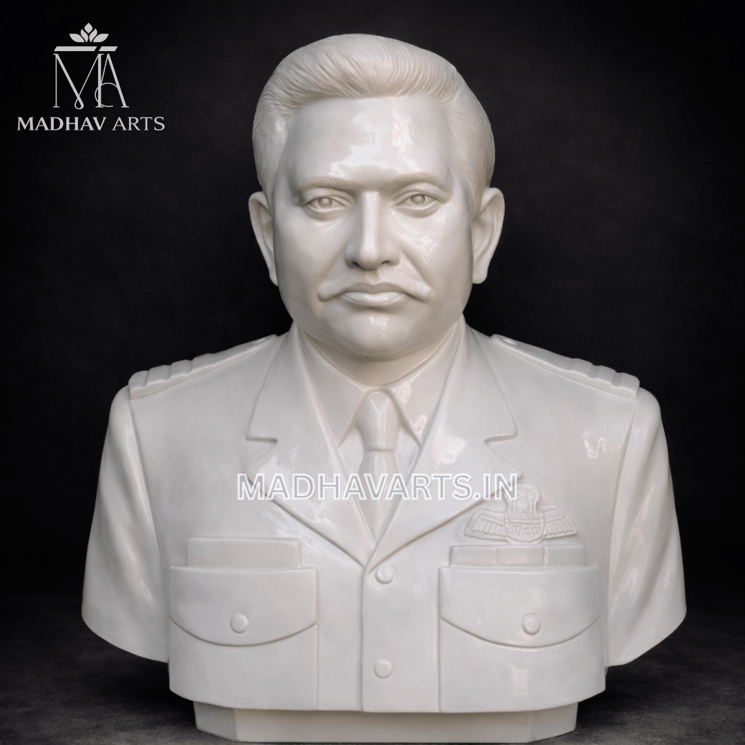 White marble human sculpture for home