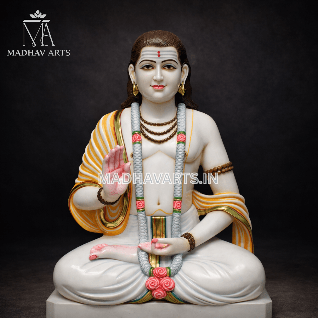 White marble human statue for home