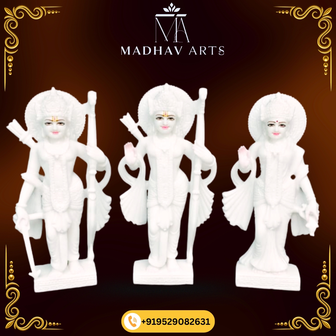 White Ramdarbar Marble Moorti 